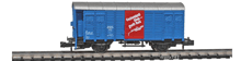 AKU-9058-K3-Gedeckter-Gueterwagen-Bremserhaus-SBB-blau-Gschweissti-Gleis