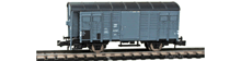 Hobbytrain-23011-K3-Gedeckter-Gueterwagen-Bremserhaus-SBB-grau
