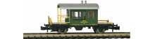Hobbytrain-23041-Gueterzug-Begleitwagen-SBB-gruen-Sputnik
