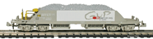 Hobbytrain-23052-2-Xas-Neuschotterwagen-SBB-GUP-St-Gallen