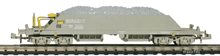 Hobbytrain-23054-1-Xas-Neuschotterwagen-SBB-grau