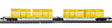 Hobbytrain-23713-Doppelgelenktragwagen-SBB-Postcontainer