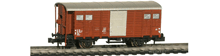 Hobbytrain-31071-Gedeckter-Gueterwagen-Bremserhaus-SBB-braun