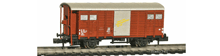 Hobbytrain-31075-Gedeckter-Gueterwagen-Bremserhaus-SBB-braun-D-F