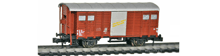 Hobbytrain-31076-Gedeckter-Gueterwagen-Bremserhaus-SBB-braun-D-I