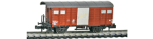 Hobbytrain-31077-Gedeckter-Gueterwagen-Bremserbuehne-SBB-braun-D-F