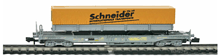 Staiber-25148-4-Sdkmms-HUPAC-Taschenwagen-SCHNEIDER-SBB-Basis-Roco