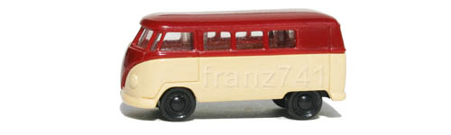 PKWs-Rietze-15601-VW-Bully-Bus-T1-bordeaux-creme