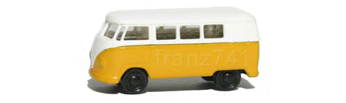 PKWs-Rietze-15601-VW-Bully-Bus-T1-gelb-weiss