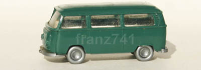 PKWs-Wiking-910-8x-xx-VW-Kombi-T2-dunkelgruen