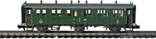 Piko-94340-2-Set-3-Achs-Personenwagen-3860-SBB-2Klasse-geschlossene-Plattform