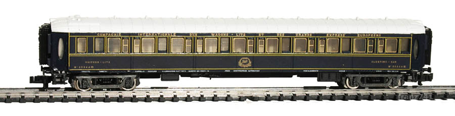 Rivarossi-9554-Pullman-Schlafwagen-3532A-blau-weiss