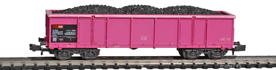 verk-Roco-25169-Eaos-Hochbordwagen-SBB-pink