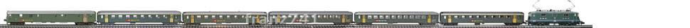 Epoche-IV-SBB-EW-I-Personenzug_Re-4-4-II-Elok-DZt-EW-I-Wagen-neues-Logo